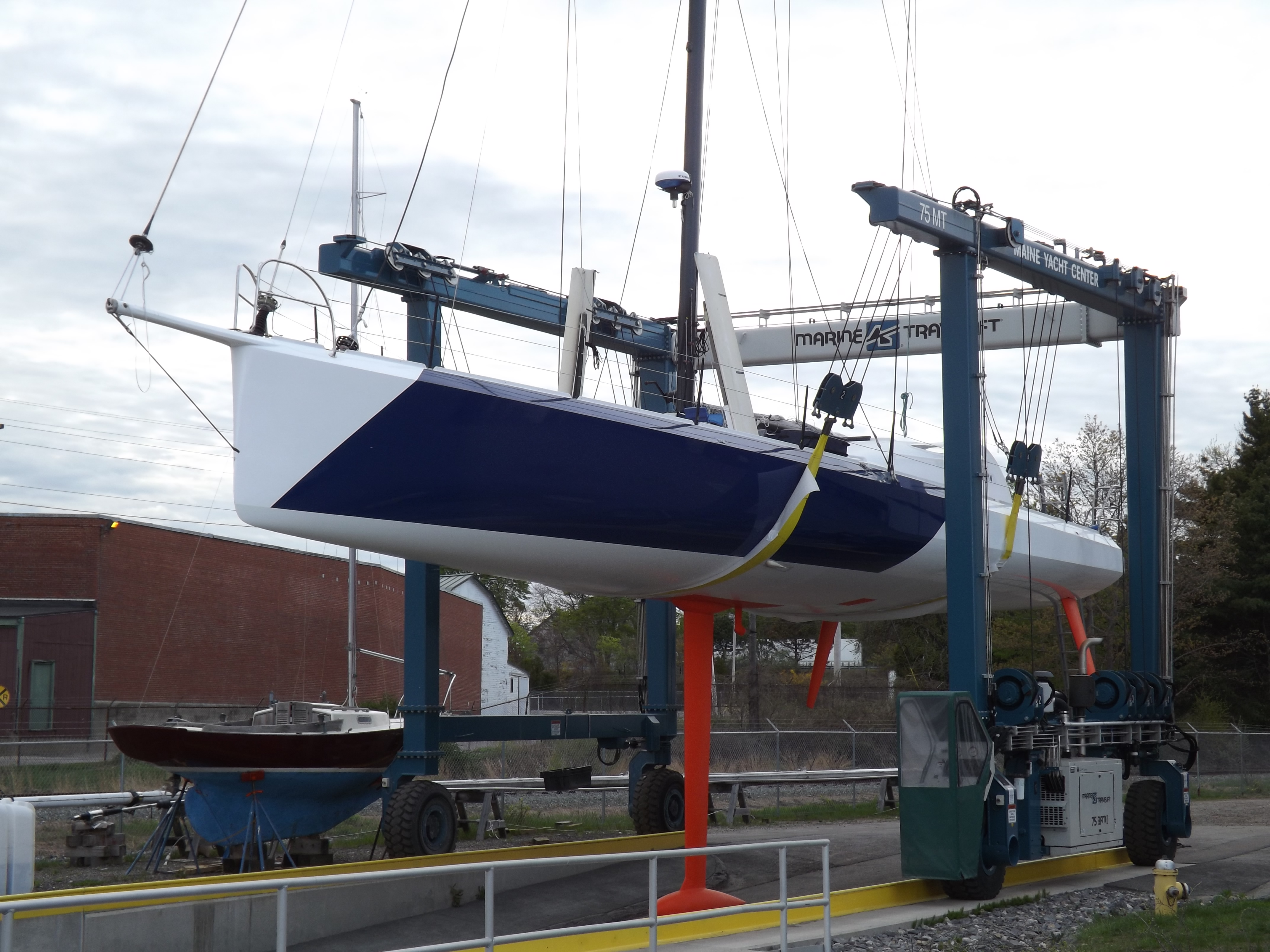 maine yacht center refits vendee globe boat - maine built